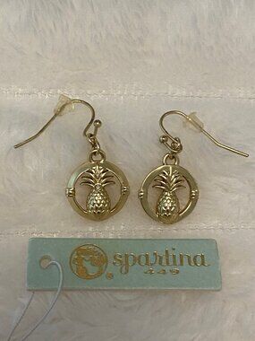 Spartina 449 White Opal & 18k Gold-Plated Sweet Pineapple Drop Earrings
